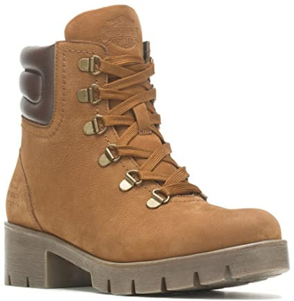 HARLEY-DAVIDSON FOOTWEAR Stivali da moto Trawood Donna, Marrone, 38.5 EU