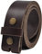 Ashford Ridge 40mm Gürtel aus Vollnarbenleder mit Druckknöpfen - Antikbraun mit Messing Nieten - 80cm (95cm Gesamtlänge)