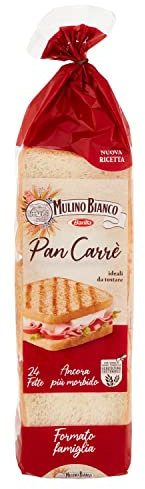 Mulino Bianco Pan Carrè, Ideale da Tostare, 24 Fette, 430 g