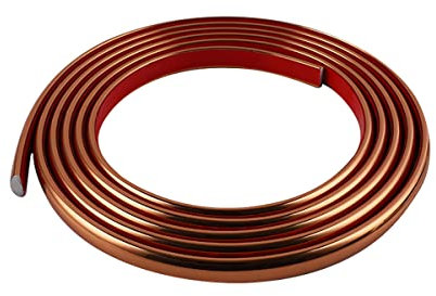 Cozylkx Strisce Decorative Autoadesive Da 3M Adesivo Per Cornice a Specchio Semicircolare in Pvc Per Modanatura a Soffitto,Oro rosa