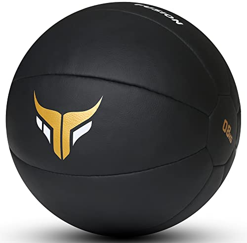 Mytra Fusion Kein Sprung medizinball 8kg, 10kg, 12kg Echtes Leder Fitnessübungen Gewicht Krafttraining Gewichtheben Gewichtsverlust slamball (8)