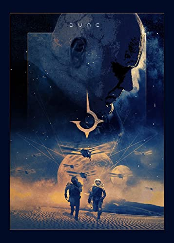 Displate Offiziell Dune MetallPoster Magnetische Befestigung Inklusive Lizenziert Bilder Hochwertiges Poster Dune Heroes - Desert Pursuit 45 cm x 32 cm