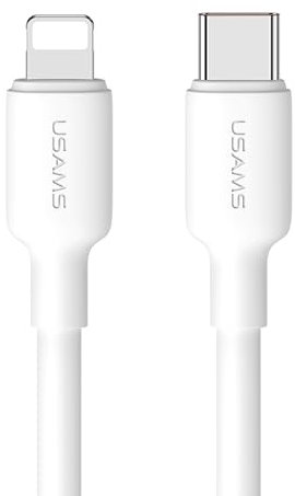 P4Y Kabel US-SJ610 Kompatibel mit Apple zu Typ-C Kabel zum Aufladen und Datenübertragung Schnelles Aufladen PD 20W 480Mbps 1m Weiß
