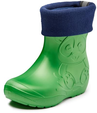 Ladeheid Stivali da pioggia Termica Leggeri Bambini Fodera LA-CA-249 (Verde smeraldo, 26/27 EU)