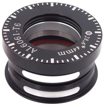 rockible Folding Bike Headset Bearing 44mm 1 1/8 Built in Sealed Bearing Bicycle Modify Headset, Black