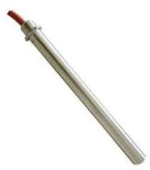 FIGEVIDA Candeletta Accensione Stufa Pellet 350W Modello con Flangia, Diametro 12,5mm Lunghezza 150mm (160mm Totali), Resistenza per Riscaldamento Rapido, compatibile per Modelli Palazzetti e Altri
