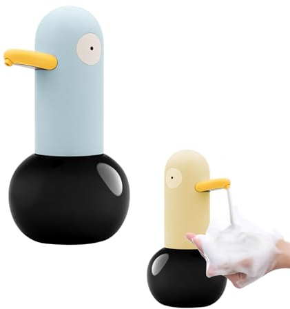 cimsfcor Automatischer Handseifenspender aus Schaumstoff, nachfüllbar, 400 ml, für Bad und Küche (blau)