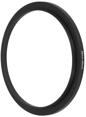 Objektivadapterring, Aluminium 86-95 Mm Standardgewinde Step-Up-Kameraobjektivfilter-Adapterring für Kamera-Gegenlichtblende, Schwarz