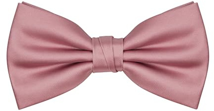 BEWDIO Verstellbare Fliege für Herren, klassische, einfarbige vorgebundene Fliegen mit Geschenkbox für Herren, Hochzeit, Party