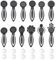 NBEADS 38 Stück Lesezeichen Cabochon Fassung, 12 Stück Retro-Stil Metall Lesezeichen Lünette Tablett 26 Stück Glas Kuppel Cabochon Lesezeichen Makings Sets für Geschenk Crafting DIY Lesezeichen