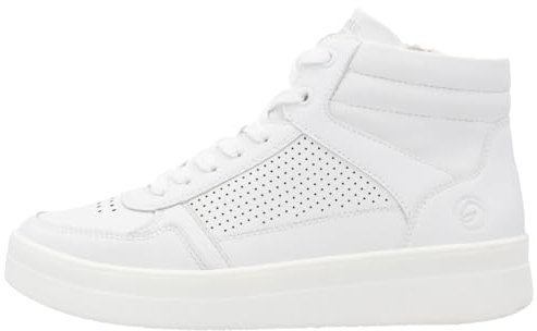 Remonte Damen D0J70 Sneaker High, Weiss, 44 EU