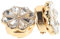 LIFKOME 2 Pièces Accessoires De Chemise Cache Bouton De Manchette Boutons De Manchette Couvre-boutons à Fleurs Bouton De Manchette En Forme De Fleur Bouton Couvre Les Femmes Alliage Golden