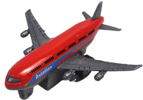 Générique Simulazione in lega Pull Back Plane - Inertia Simulation Plane Model - Realistic Design Parties Favors Plane Toys for Home - Outdoors - School - and Park - Inertia Plane Toys