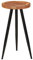 IBUQDDV Kitchen Table Gartentische Bartisch küche Lounge Tisch Baumstamm-Bartisch Ø53x105 cm Massivholz Akazie für Esszimmer Küche Arbeitszimmer
