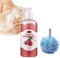 Gel Douche Exfoliant aux Fruits, Body Scrub Wash Gommage Doux et Parfum Fruité, Exfoliating, Purifie et Adoucit la Peau en Profondeur (280ml, Cerise)