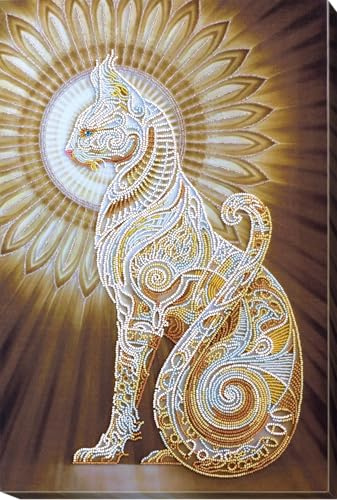 Wizardi Bead Embroidery Kit - Bast. Egyptian Cat AB-519 Abris Art