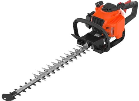 P. Lindberg Benzin-Heckenschere Heckentrimmer Heckenschneider (22,5 cm³ 2-Takt-Motor 650W, 56cm Schnittlänge, 27 mm Zahnabstand) Verstellbarer Griff