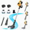 ikeborm Cordless Vacuum Cleaner with 2 * 5000mAH Battery, 45000pa Powerful Handheld Stick Vacuum for Dewalt, 550W 6-in-1 Lightweight Vacuums for Hardwood Floor Carpet Car Pet Hair