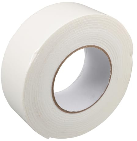 Warmhm Ruban Adhésif Double Face Mousse Blanc Épais Large Long Étanche Résistant Au Froid pour Montage Intérieur Extérieur