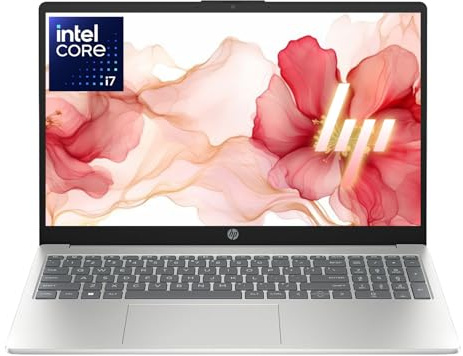 HP Nuovo computer portatile Core i7 da 15,6 pollici, edizione 2026, Intel High-Performance Core i7-1255U fino a 4,7 GHz, RAM da 16 GB, SSD PCIe da 512 GB, webcam, FHD, lunga durata della batteria