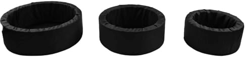 Vilgftyiet Floating Pond Planters for Aquatic Plants - Woven Fabric Water Garden Liners with Fish Shelter, 23 cm Inner Diameter, Black, 1 Pack