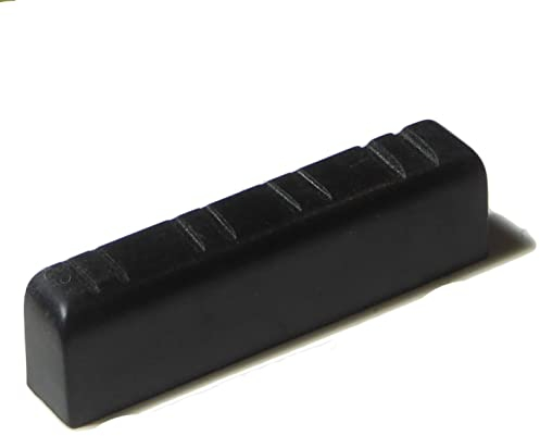Mandolin 28mm x 5mm top nut 8 string in black, Tough UREA resin