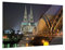 Klebefieber Glasbild Kölner Dom bei Nacht B x H: 80cm x 60cm