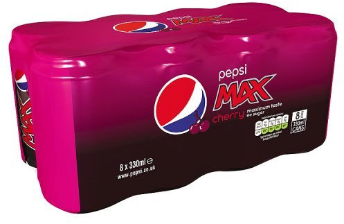 Britvic Soft Drinks Cherry Max Pepsi, 330ml (Pack of 8)