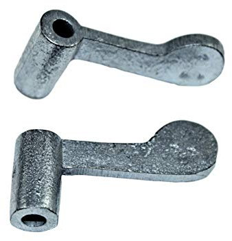 SN-TEC Vorreiber Gusseisen verzinkt schwere Ausführung mit 14mm Aufschlag (4 Stück)