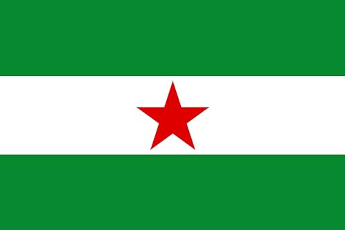 Durabol Bandera Andalucia Estrella (Nacionalismo Andaluz) 150 x 90 cm Satén