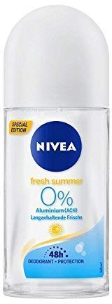 Nivea Fresh Summer, Deo Roll On, Aluminium 48h protection, 2er Pack, (2x50ml)