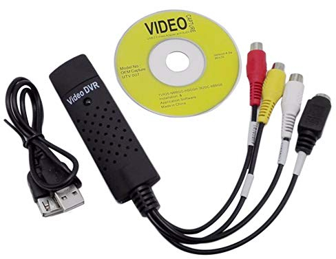 Hpybest Easycap - Adaptador USB 2.0 para videocámara y DVD (Compatible con Win10)