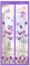 Ohmais Tenda Zanzariera Magnetica per Porta con Calamita per Porte Impedendo Agli Insetti di Entrare 90x220CM fiore viola