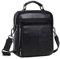 Xieben Business Leder Crossbody Reisetasche Schultertasche Messenger Bag für Herren Travel Outdoor Handtasche Aktentasche Brieftasche Handytasche Geldbörse Casual Daypack Schwarz
