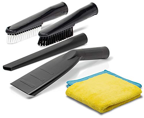 Car interior cleaning set, 6 pieces, suitable for Kärcher multi-purpose vacuum cleaner WD 3 models, e.g. Kärcher WD 3, Kärcher WD 3 P extension kit, Kärcher WD 3 Fireplace kit, Kärcher WD 3 Battery