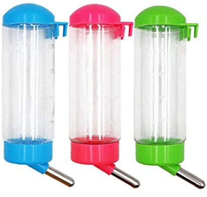 500ml Automatic Pet Waterer Bottle for Dogs Rabbit Pet Water Dispenser Hang Bottle Drinker(random Color)