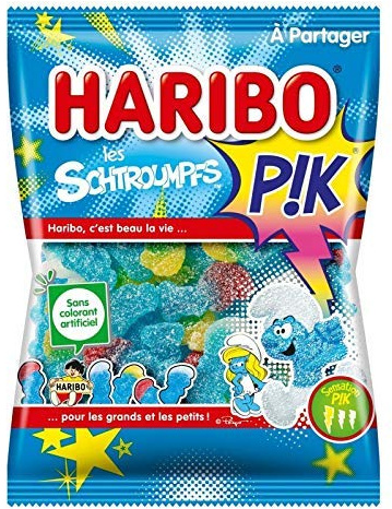 HARIBO - Schtroumpf Pik 275G - Lot De 4 - livraison offerte