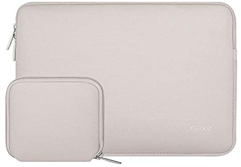 MOSISO Laptop Case 13.3 inch, 13-13.3 inch Laptop Sleeve Bag Compatible with MacBook Air/Pro 13 / Pro 14, HP Dell ASUS Lenovo Notebook, Neoprene Computer Sleeve Bag with Small Case, Rock Gray