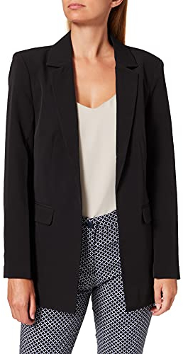 PIECES Pcbozzy Ls Loose Blazer Noos Bc, Blazer Mujer, Negro (Black), L
