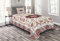 ABAKUHAUS orientalisch Tagesdecke Set, Klassische Blumendetails, Set mit Kissenbezügen Romantischer Stil, 170 x 220 cm, Coral Jade-Grün