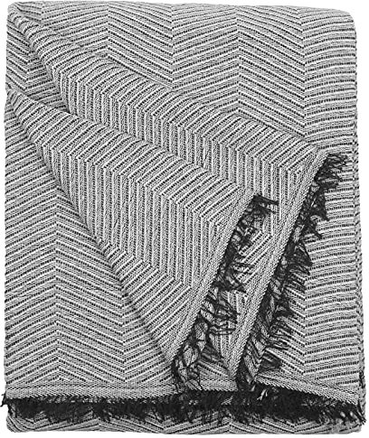HOME MERCURY - Colcha Multiusos Sofa, Cubrecama, Jarapas, Manta Foulard, Plaid para Cama, Cubresofa, Cómoda Practica y Suave. Poliéster Algodón. (230X260CM, Espiga Gris)