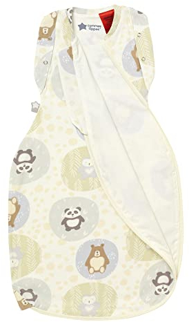 Tommee Tippee Babyschlafsack, The Original Grobag, Hüftgerechtes Design, Weiches Gewebe mit Hohem Baumwollanteil, 0-3 Monate, 1,0 TOG, Grofriends Together