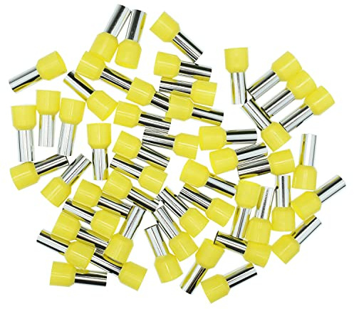 Afeld Elektro Embouts de câble 25,00 mm² Jaune - embouts de câble isolés - 50 embouts de câble - Embouts pour conducteurs fins et très fins