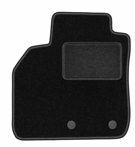 Velours-Fahrermatte passend für Renault Scenic II 2003-2009, Schwarz, LUX