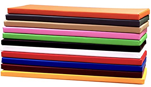 Kissen für Gartenbank, wasserdicht, PU-Leder, weiches Bankkissen, 2- und 3-Sitzer, langes Holzkissen für Terrasse, Schaukel, Heimmöbel, drinnen und draußen, 100 x 40 x 5 cm, braun