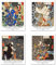 Kunstdruck Ungerahmt Japanese Ukiyo-e Bilder Set von 4, Poster Größe: 20x25 cm Premium Kunstpapier Wanddeko Jahrgang Abbildung Legenden und Mythen Passenden Home Deko Tsukioka Yoshitoshi Painting