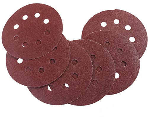 Mipcase 50stücke Klett-schleifscheiben Mit Körnung Kreisförmige Pads Aus Aluminiumoxid Schleifpapier