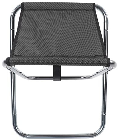 Naroote Campinghocker, Hochdichter Jacquard-Stoff mit Bodentasche, Tragbarer Klapphocker, Leicht, 150 Kg Belastbar, für das Angeln von Erwachsenen (Silber-Grau)