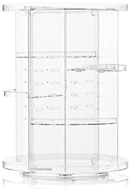 InnovaGoods® Make-up Organizer Rolkup, praktisch, funktional und robust, ideal zur Aufbewahrung von Schönheitsprodukten, 360° Drehung, 7 verstellbare Ebenen, einfach zu montieren und zu reinigen.