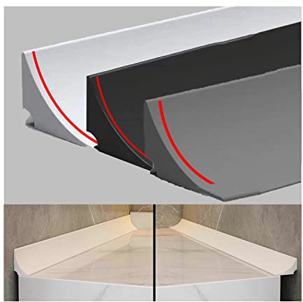 Barre De Seuil De Douche Barrage D'Eau,Seuil De Douche,Barriere De Douche Anti DéBordement,BarrièRe Eau Douche,BarrièRe De Douche,Joint Porte Douche,Pour Cuisine,Salle De Bain,Blanc 2M